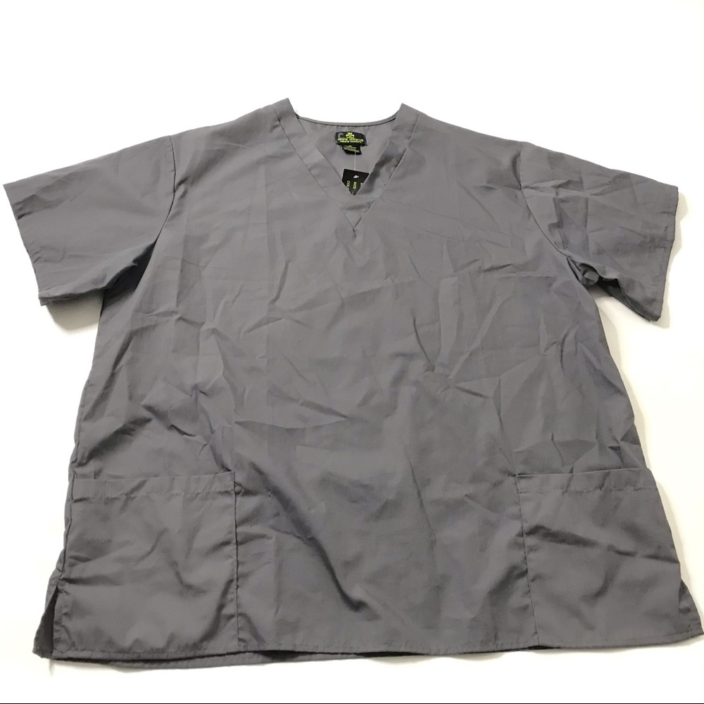 Natural Uniforms Scrub Top Gray 2X